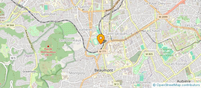 localisation de l'entreprise SCI MS TREMONTEIX  CLERMONT-FERRAND