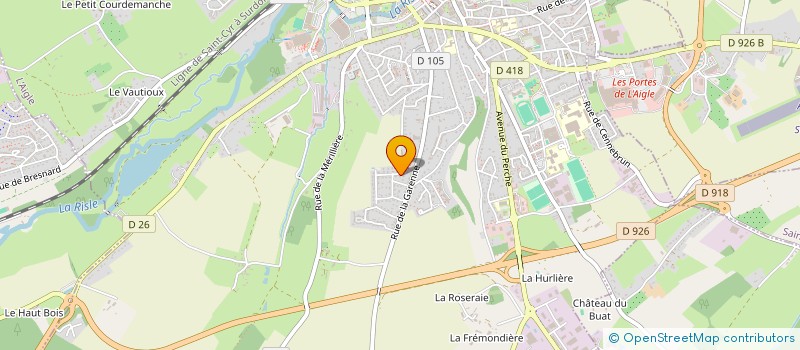 localisation de l'entreprise SCI MS1 à L'AIGLE