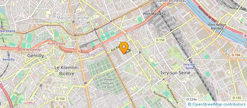 localisation de l'entreprise SCI MS75013  IVRY-SUR-SEINE