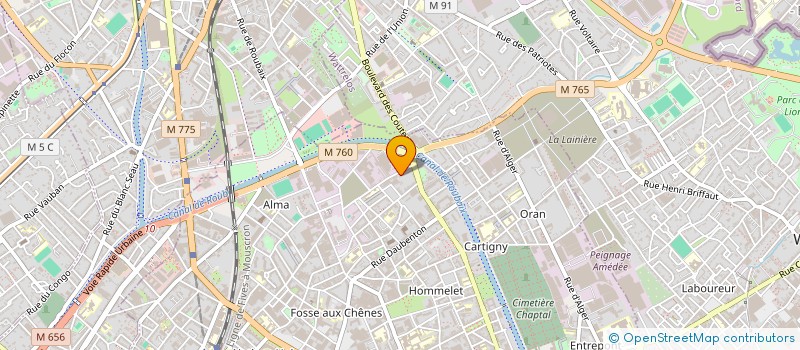 localisation de l'entreprise SCI MSA IMMO 2 FLANDRE  ROUBAIX