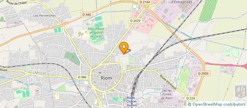 localisation de l'entreprise SCI MSALLAK  RIOM