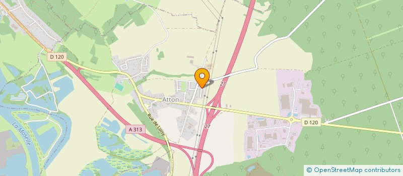 localisation de l'entreprise SCI MSB  ATTON