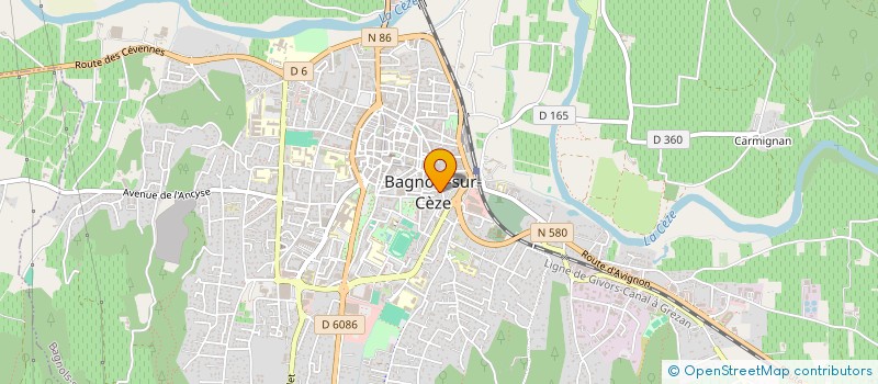 localisation de l'entreprise SCI MSB RESIDENCE  BAGNOLS-SUR-CEZE