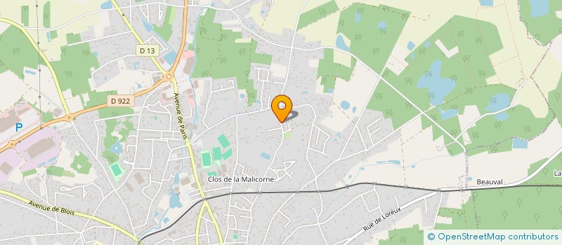 localisation de l'entreprise SCI MSBE  ROMORANTIN-LANTHENAY