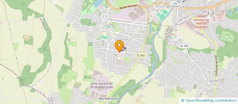 localisation de l'entreprise SCI MSBI  CHARVIEU-CHAVAGNEUX