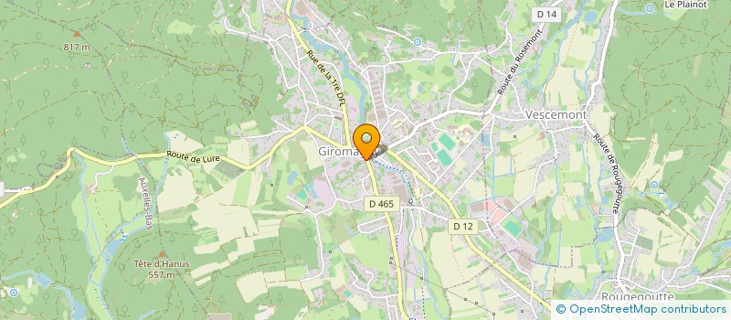 localisation de l'entreprise SCI MSC  GIROMAGNY