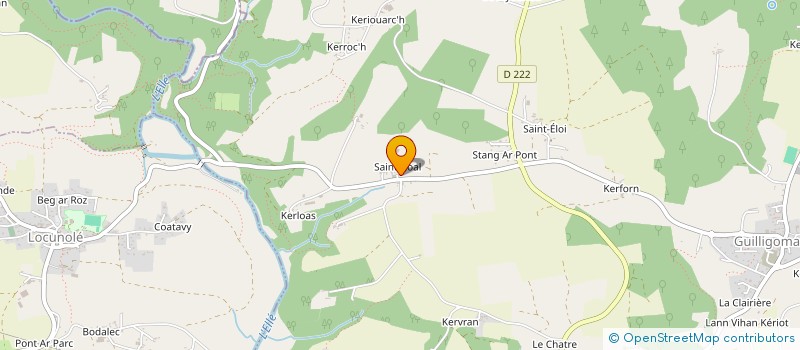 localisation de l'entreprise SCI MSC LE BAS  CLEGUEREC