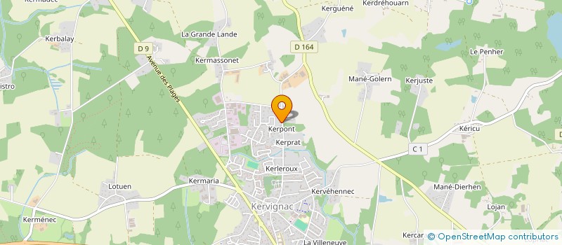 localisation de l'entreprise SCI MSCFRS LE GALLIC à KERVIGNAC