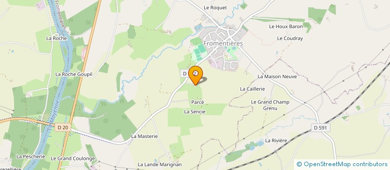 localisation de l'entreprise SCI MSCJC2  FROMENTIERES