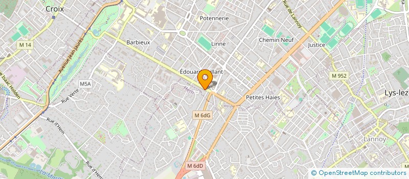 localisation de l'entreprise SCI MSD  ROUBAIX