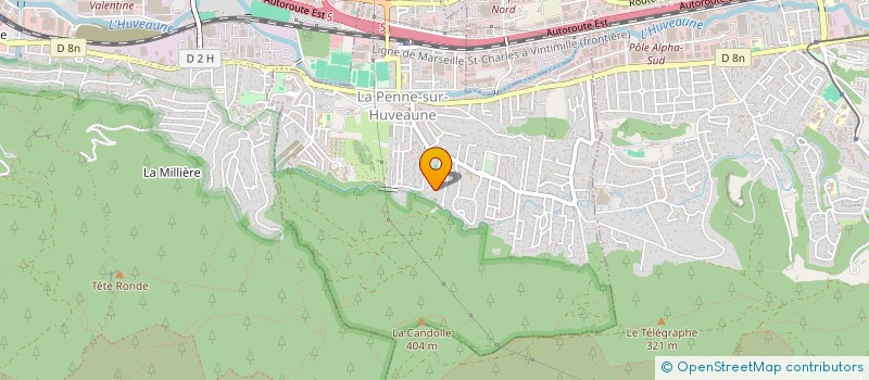 localisation de l'entreprise SCI MSDE  LA PENNE-SUR-HUVEAUNE