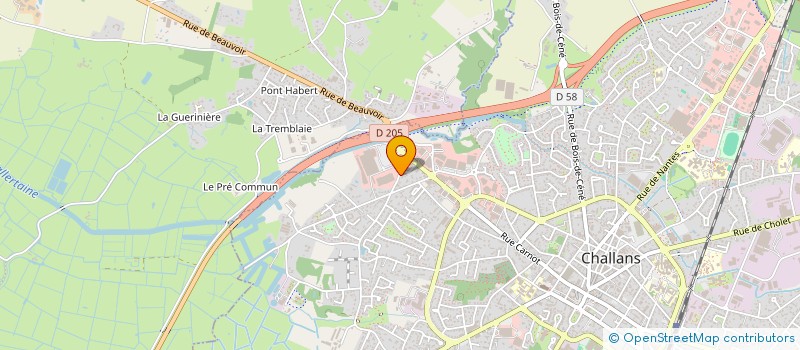 localisation de l'entreprise SCI MSE à CHALLANS