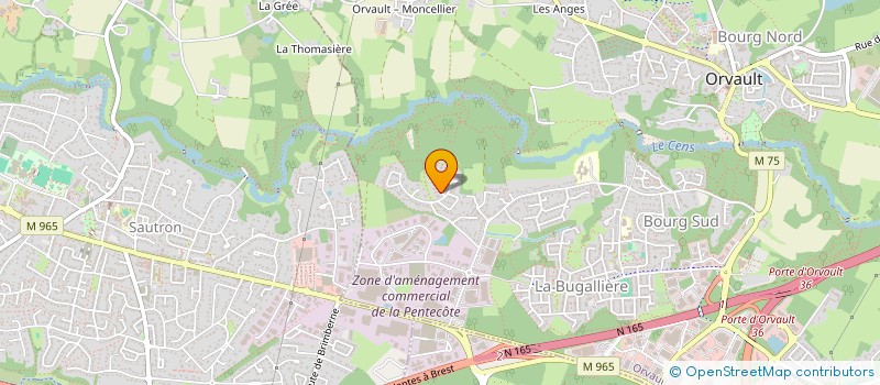 localisation de l'entreprise SCI MSF à ORVAULT