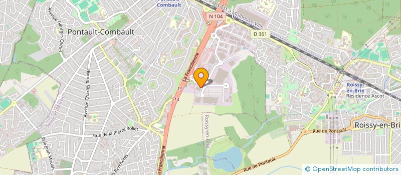 localisation de l'entreprise SCI MSF IMMOBILIER  PONTAULT-COMBAULT