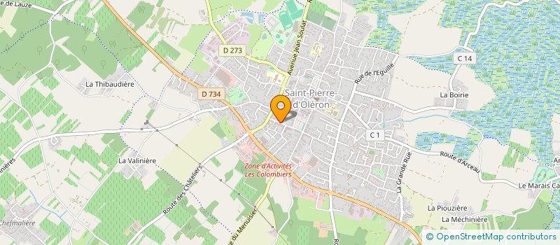 localisation de l'entreprise SCI MSG  SAINT-PIERRE-D'OLERON