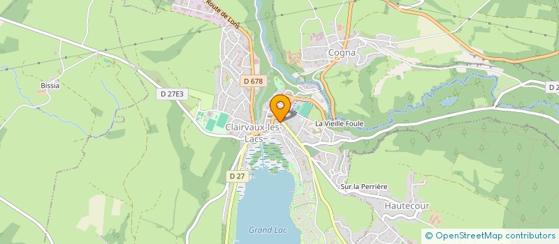 localisation de l'entreprise SCI MSG  CLAIRVAUX-LES-LACS