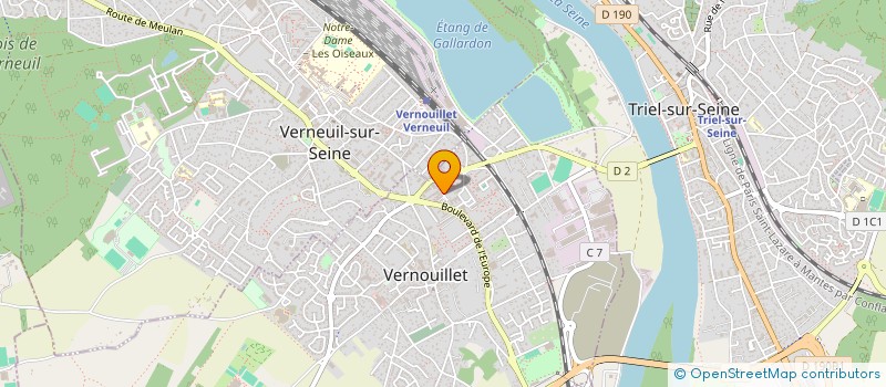 localisation de l'entreprise SCI MSGB  VERNOUILLET