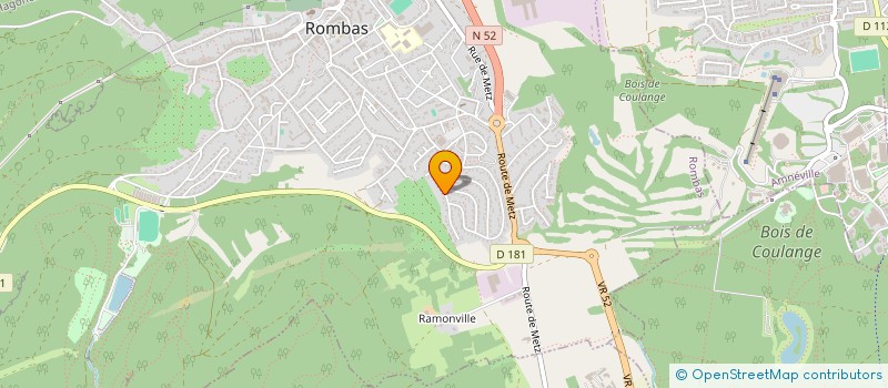 localisation de l'entreprise SCI MSH  ROMBAS