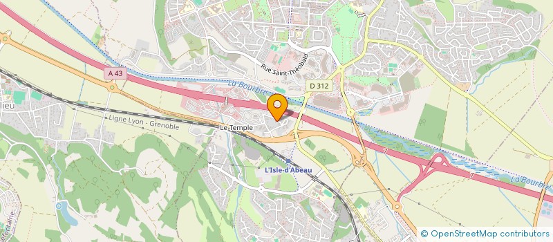 localisation de l'entreprise SCI MSHL  L'ISLE-D'ABEAU