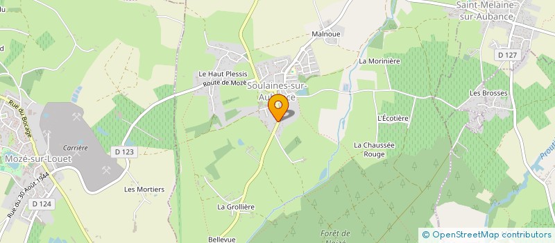 localisation de l'entreprise SCI MSIJ  SOULAINES-SUR-AUBANCE