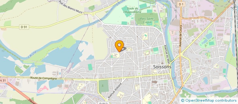 localisation de l'entreprise SCI MSIRDA à SOISSONS