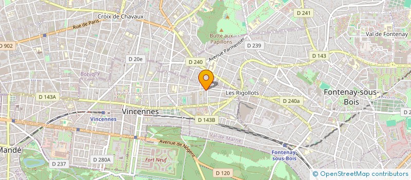 localisation de l'entreprise SCI MSJC NOG à VINCENNES