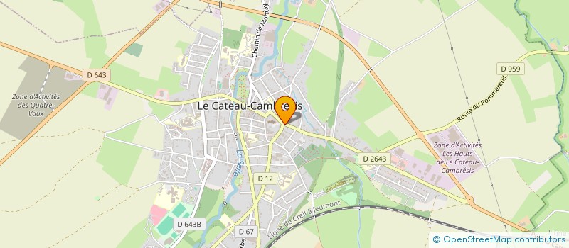 localisation de l'entreprise SCI MSK SERVICES  LE CATEAU-CAMBRESIS