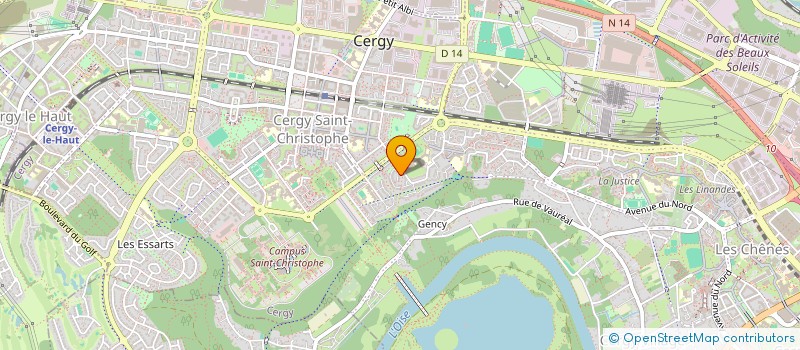 localisation de l'entreprise SCI MSKM IMMO  CERGY