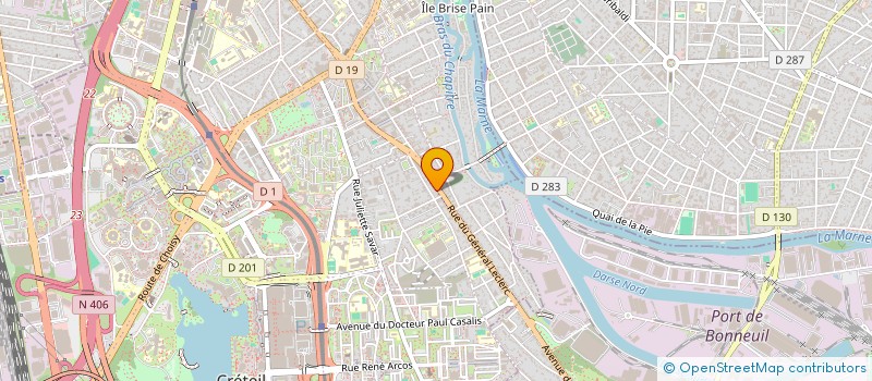 localisation de l'entreprise SCI MSLIB à CRETEIL