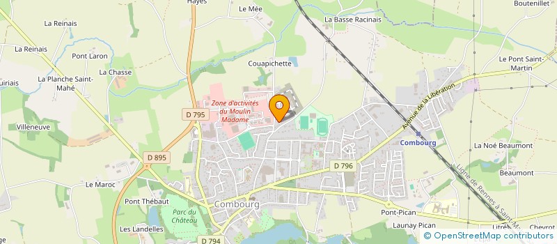 localisation de l'entreprise SCI MSM  COMBOURG