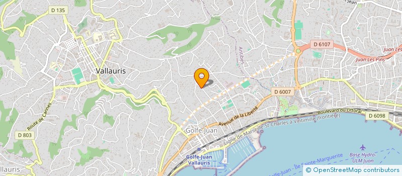 localisation de l'entreprise SCI MSMM à VALLAURIS