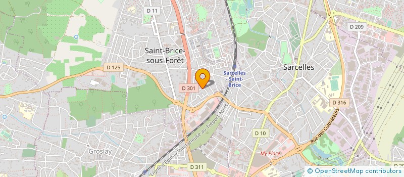 localisation de l'entreprise SCI MSN à SAINT-BRICE-SOUS-FORET