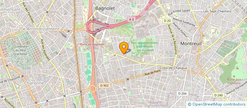 localisation de l'entreprise SCI MSN à BAGNOLET