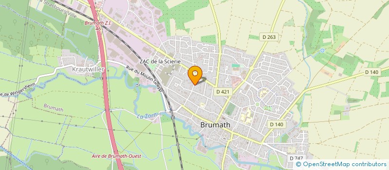 localisation de l'entreprise SCI MSN  BRUMATH