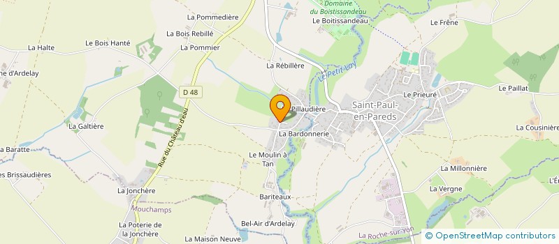 localisation de l'entreprise SCI MSP à LES HERBIERS