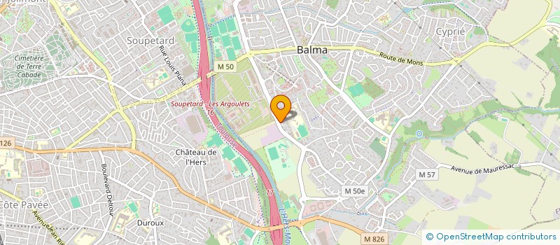 localisation de l'entreprise SCI MSP LASBORDES  BALMA