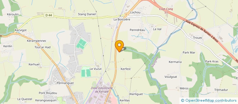 localisation de l'entreprise SCI MSPE  CONCARNEAU