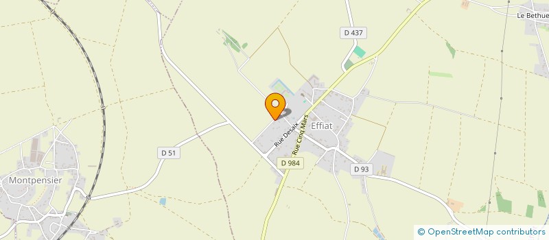 localisation de l'entreprise SCI MSPH1  EFFIAT