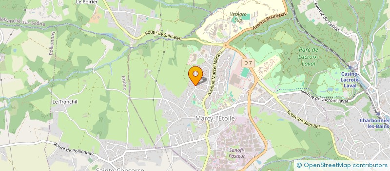 localisation de l'entreprise SCI MSR  MARCY-L'ETOILE