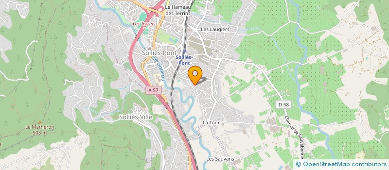 localisation de l'entreprise SCI MSR  SOLLIES-PONT