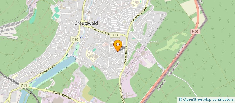 localisation de l'entreprise SCI MSS  CREUTZWALD