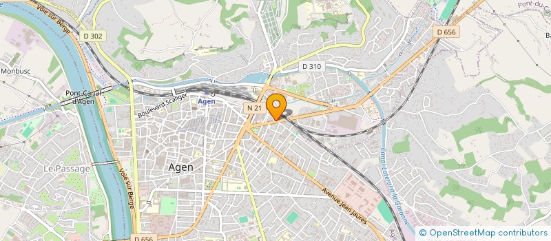 localisation de l'entreprise SCI MSV  AGEN