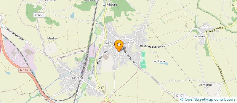 localisation de l'entreprise SCI MSVI  VERGONGHEON