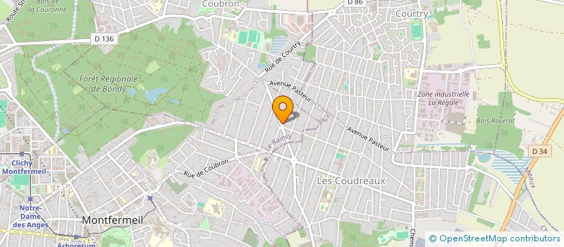 localisation de l'entreprise SCI MT à MONTFERMEIL