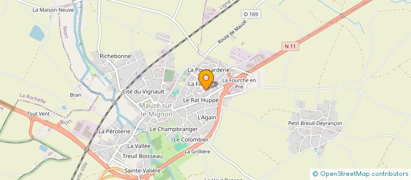 localisation de l'entreprise SCI MT-AJ  PRIN-DEYRANCON