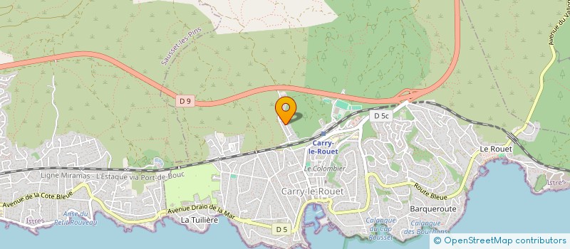 localisation de l'entreprise SCI MT COTE BLEUE  CARRY-LE-ROUET