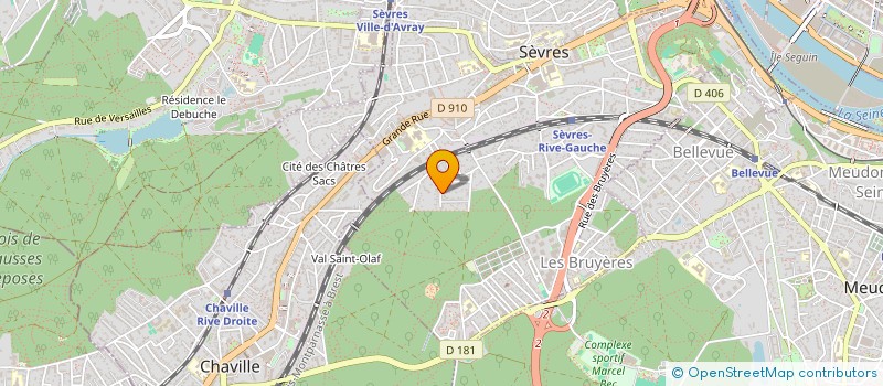localisation de l'entreprise SCI MT DEDIEU  SEVRES