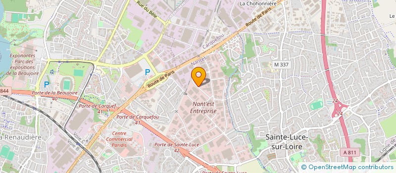 localisation de l'entreprise SCI MT STNAZ  NANTES