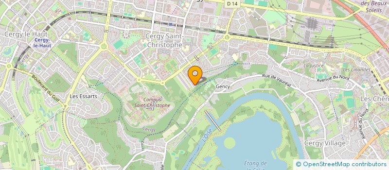 localisation de l'entreprise SCI MT VALORES  CERGY