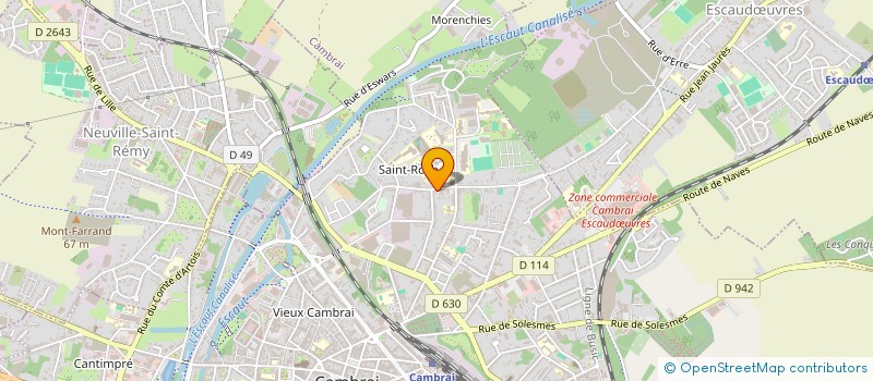 localisation de l'entreprise SCI MT2E à CAMBRAI